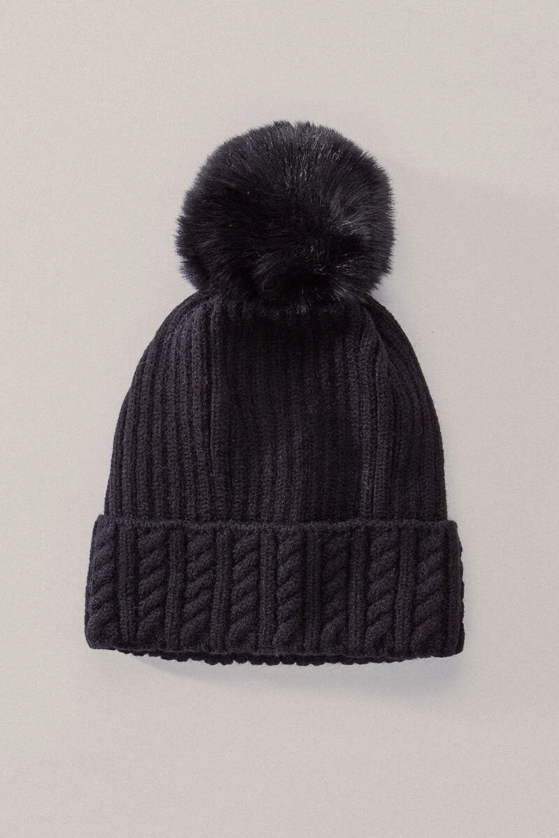 Cable Knit Beanie in Several Colors