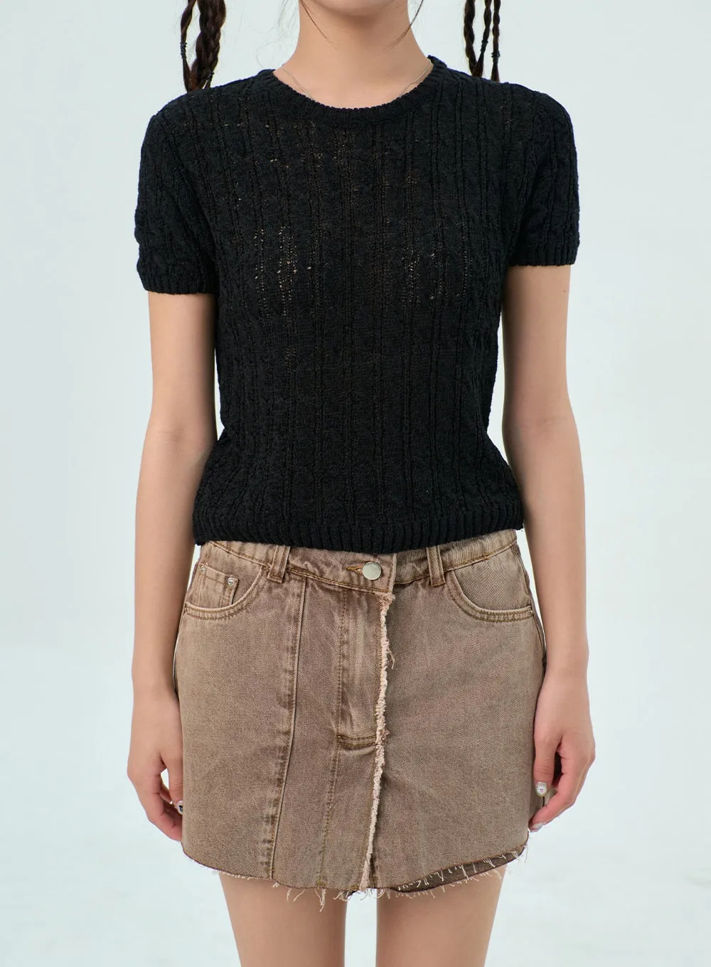 Cable Knit Summer Sweater BY322
