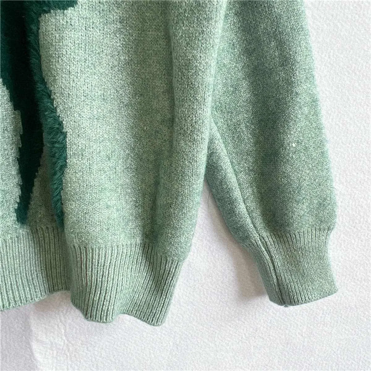 Cozy reindeer knit sweater for winter