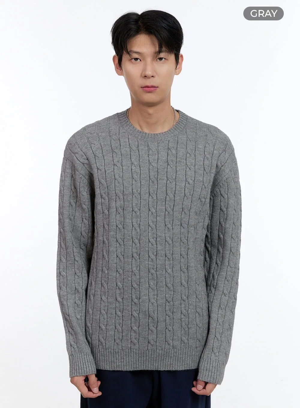 Men's Cable Knit Sweater IG427