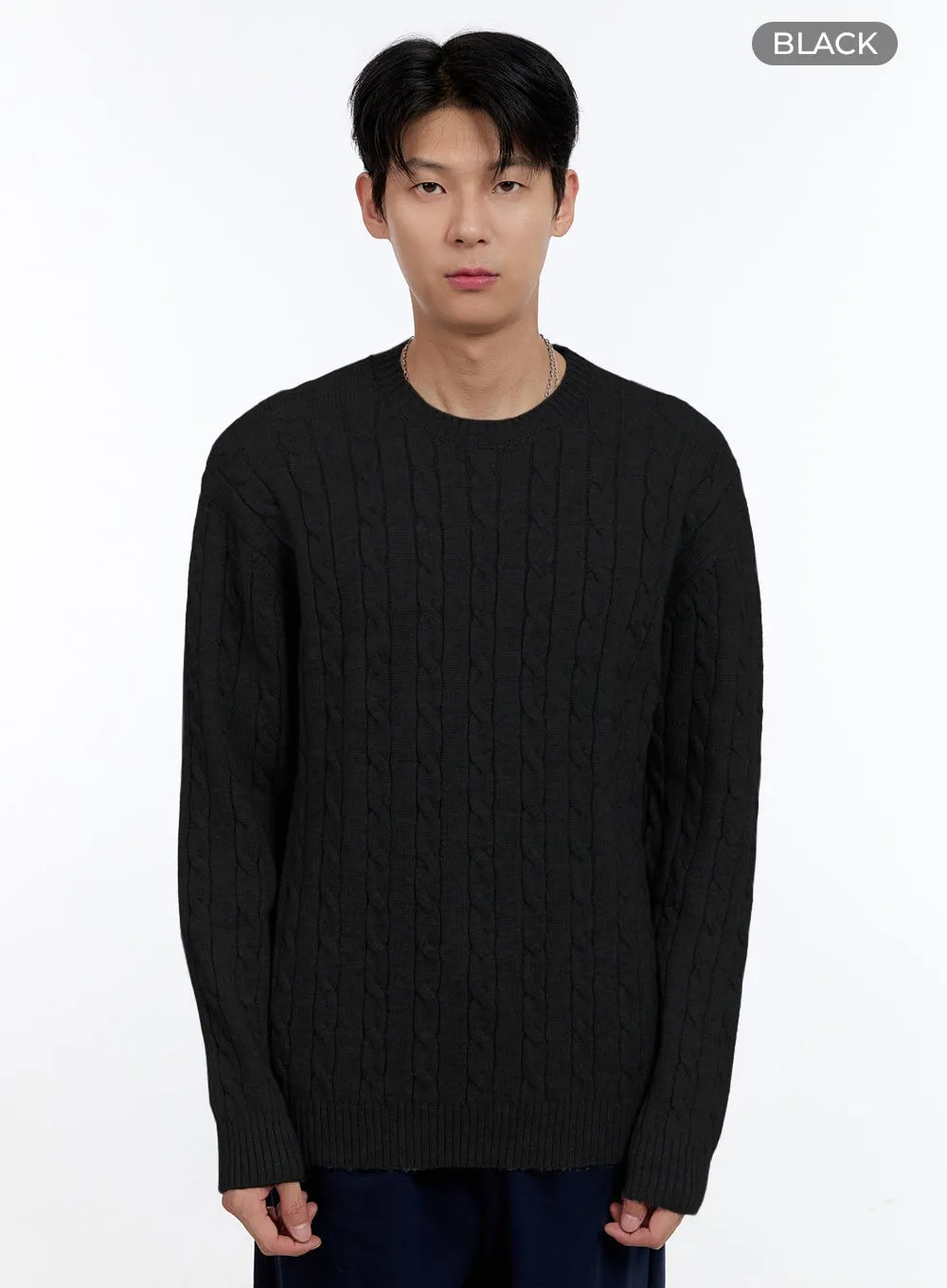 Men's Cable Knit Sweater IG427