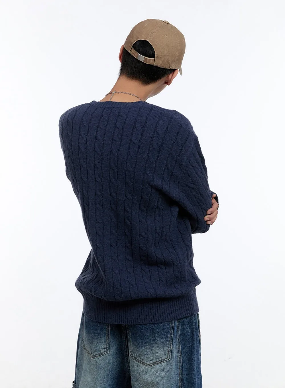 Men's Cable Knit Sweater IG427