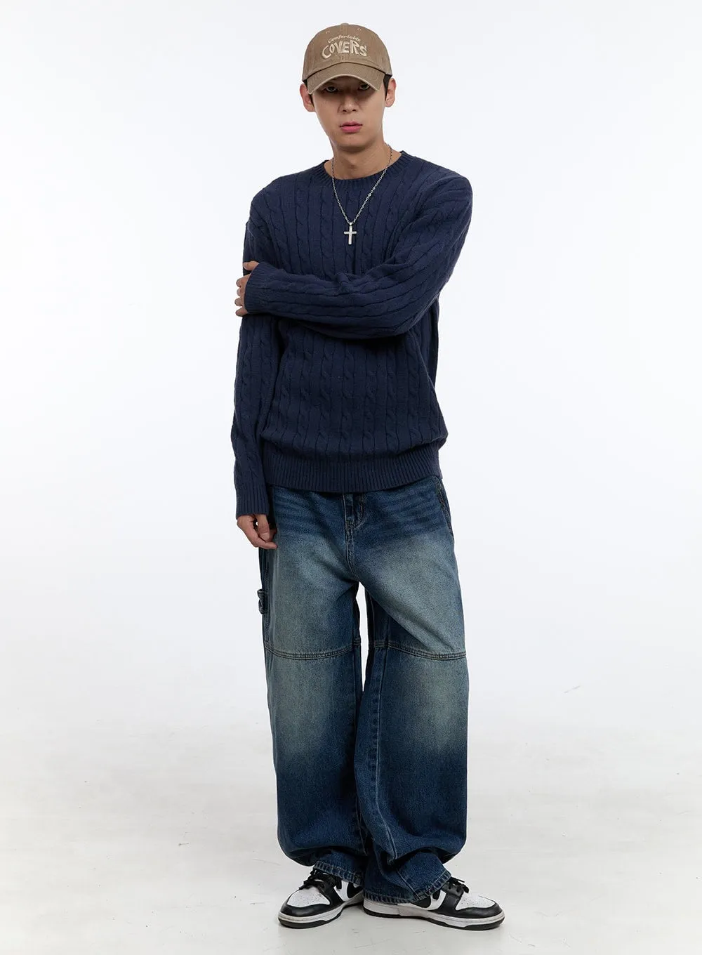 Men's Cable Knit Sweater IG427