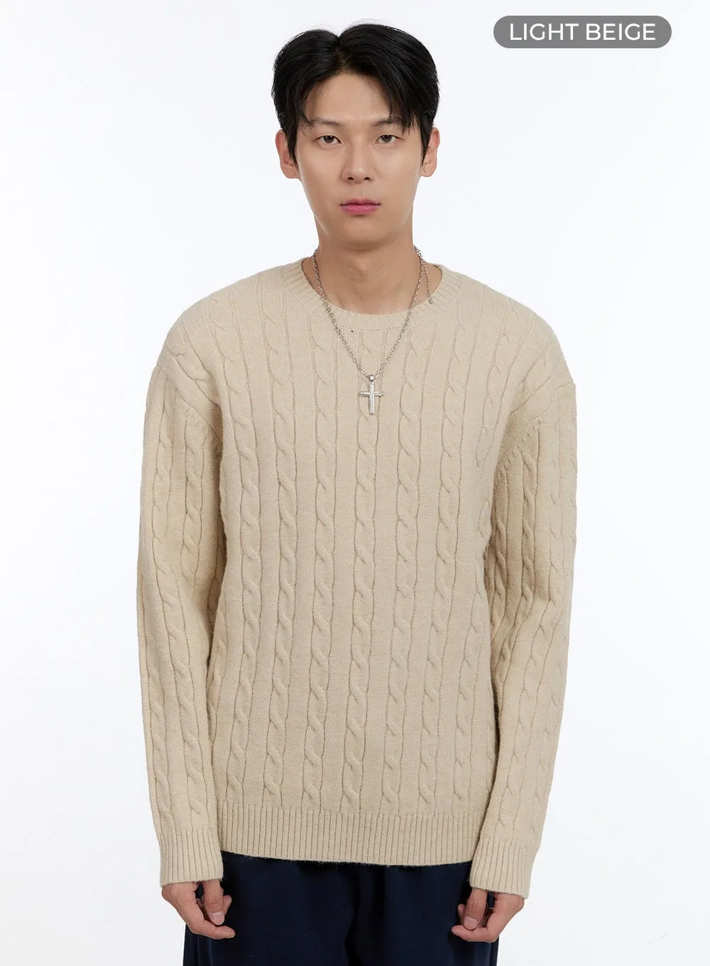 Men's Cable Knit Sweater IG427