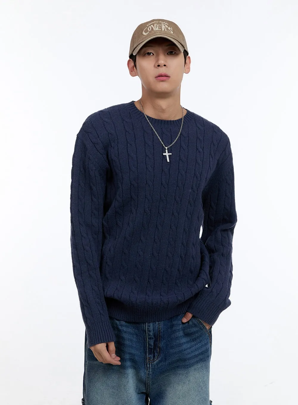 Men's Cable Knit Sweater IG427