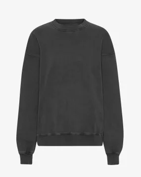 Organic Oversized Crew - Faded Black