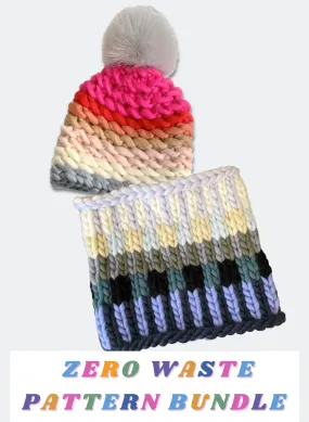 PATTERN BUNDLE - Zero Waste Pattern Bundle - Noho Hat & Geometric Cowl