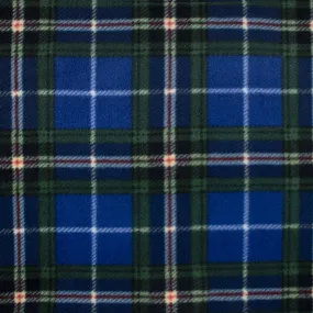 PLAID Bonded to Chenille - Nova scotia - Blue