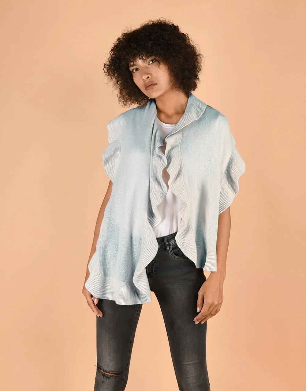 Ruffle Scarf in Ice Jelly