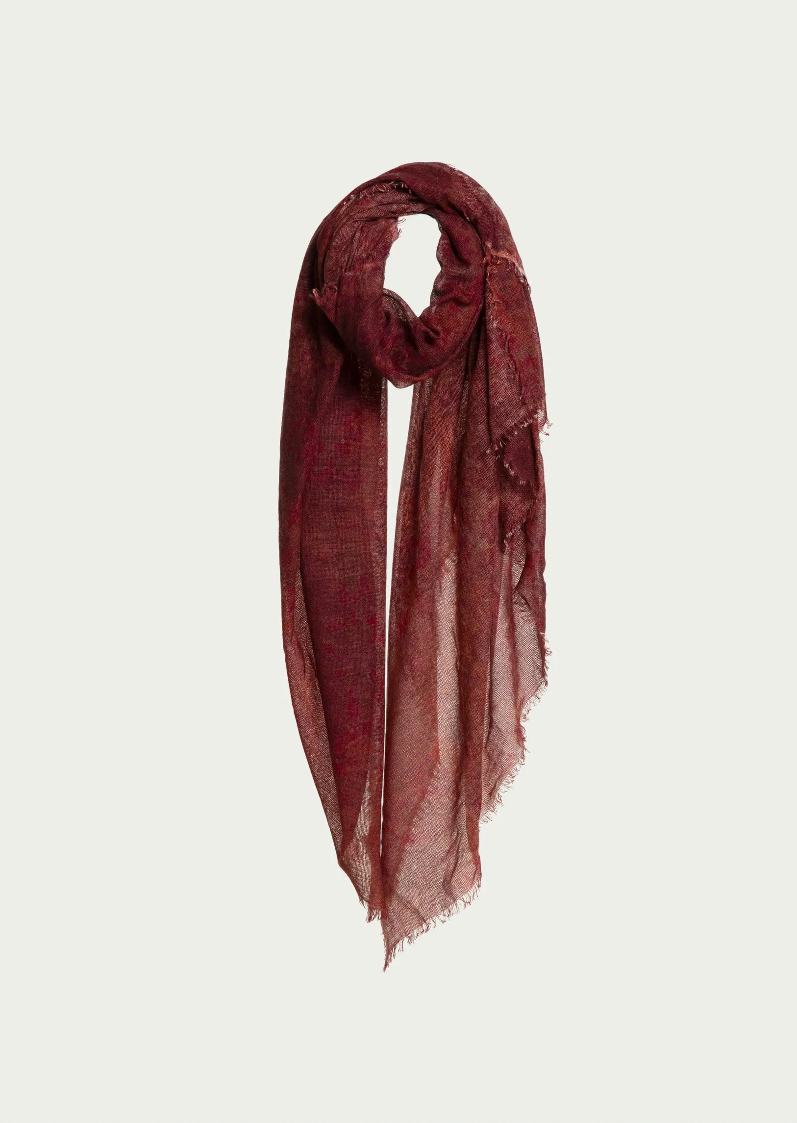 SOHO FLOWER PRINT WOVEN SHAWL (BABY CASHMERE) Earth