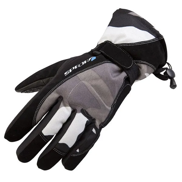 Spada Camo Textile Gloves - Black / Grey / White